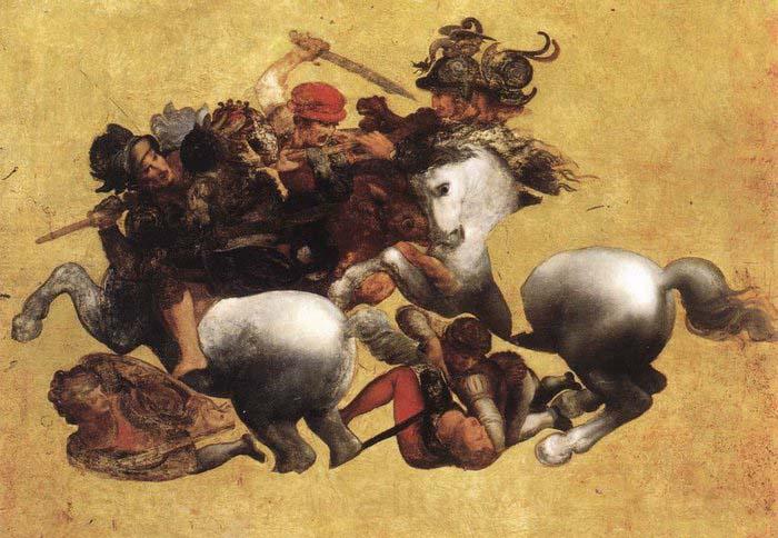 LEONARDO da Vinci Battle of Anghiari France oil painting art